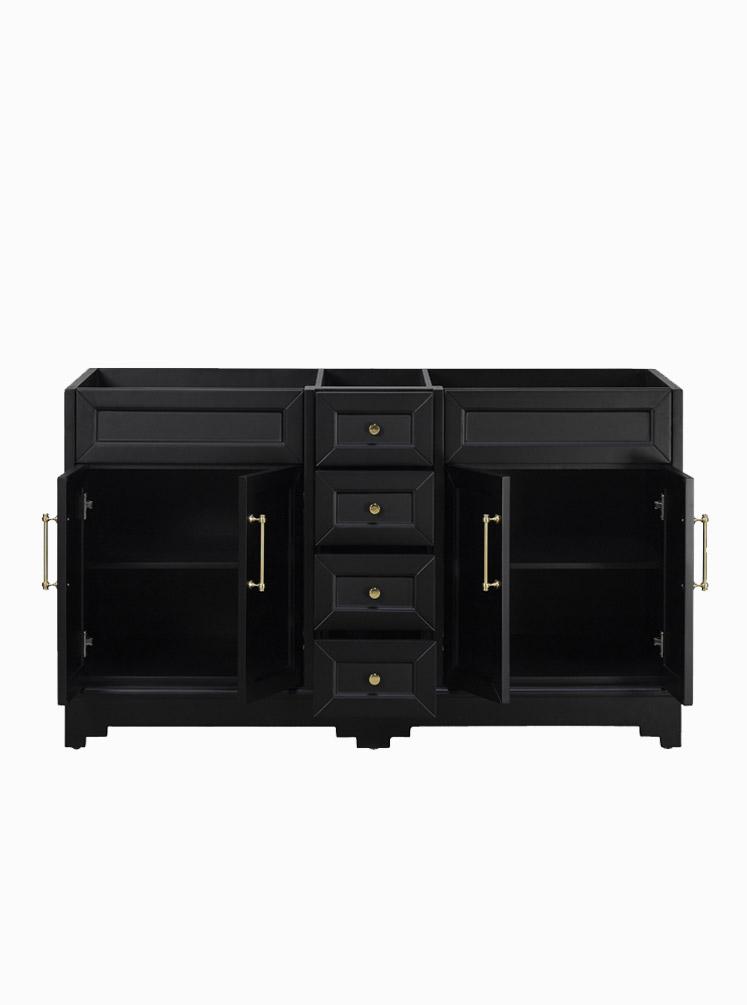 Chantel 1500 Double Black Cabinet