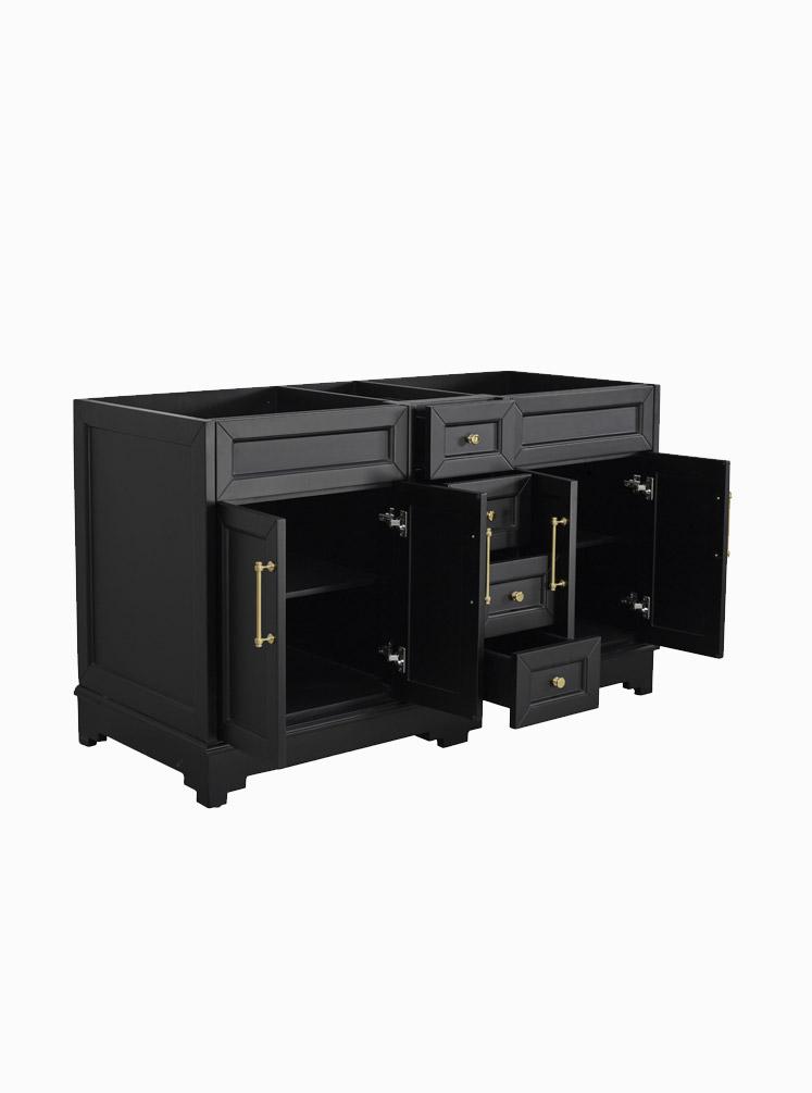 Chantel 1500 Double Black Cabinet