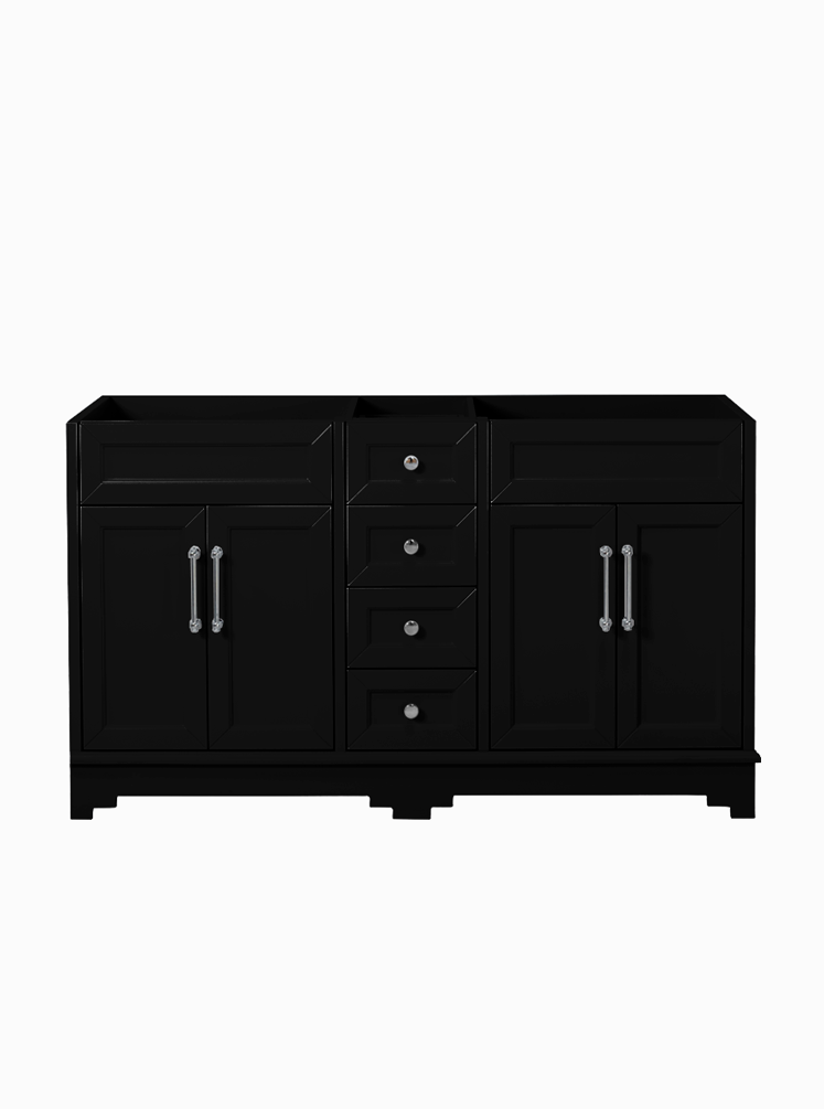 Chantel 1500 Double Black Cabinet