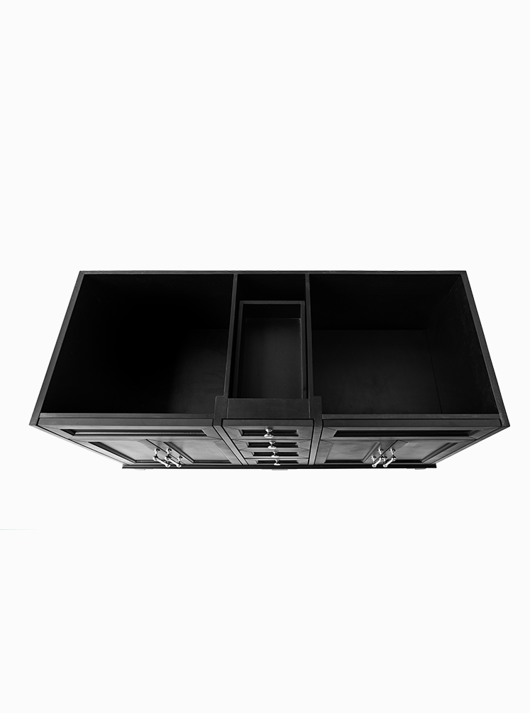 Chantel 1500 Double Black Cabinet