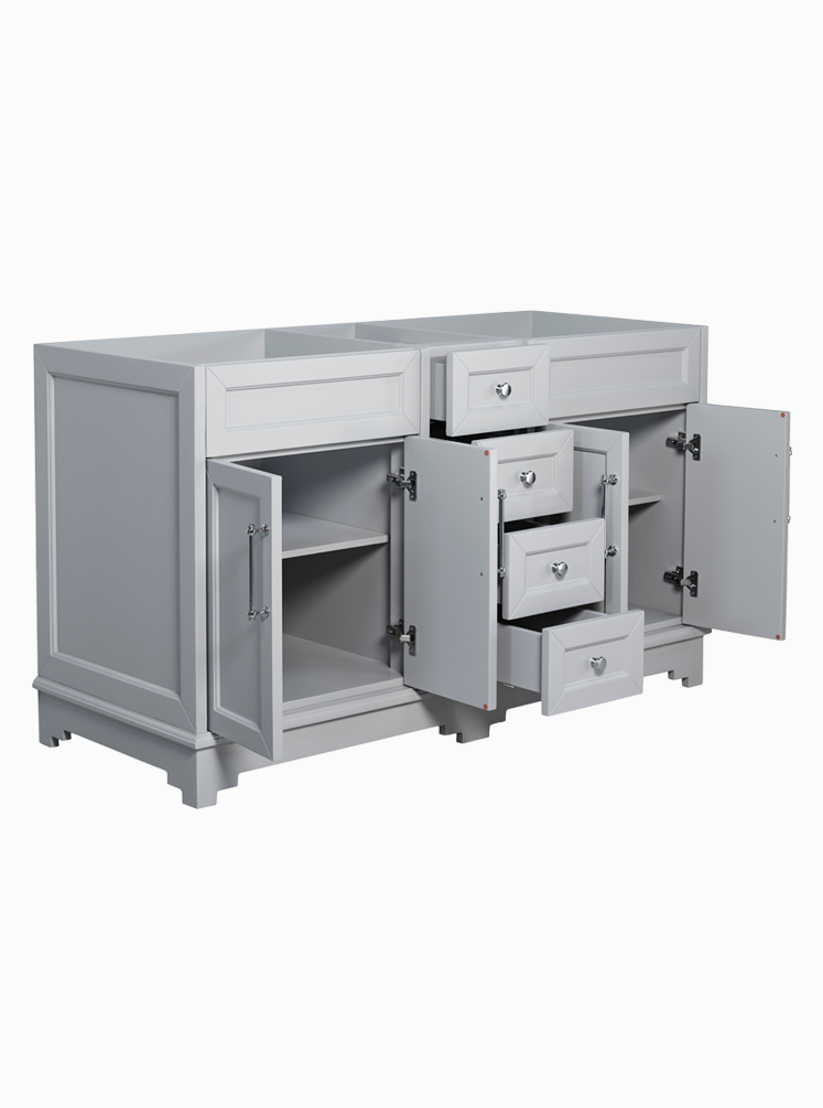 Chantel 1500 Double Hampton Grey Cabinet