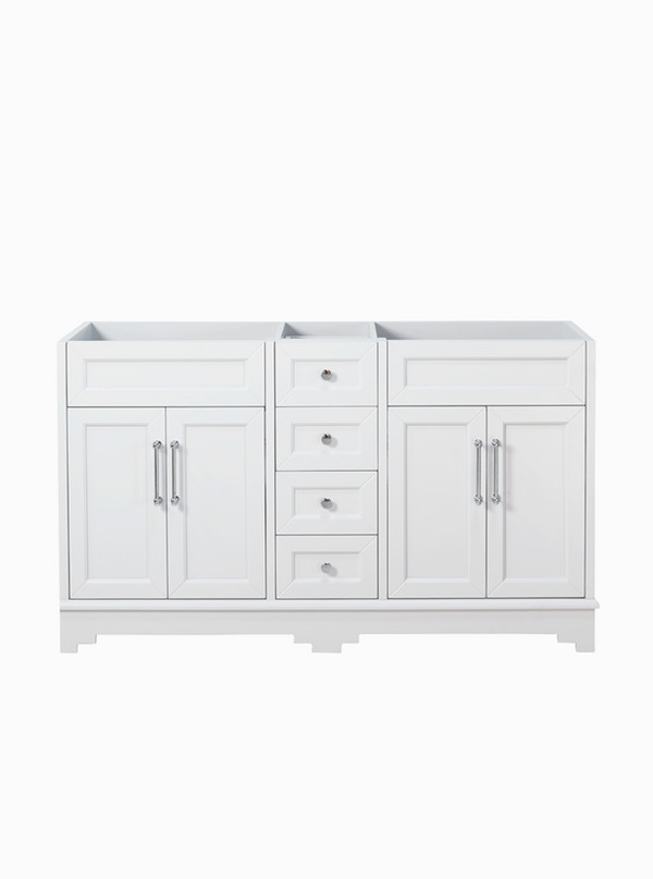 Chantel 1500 Double White Cabinet