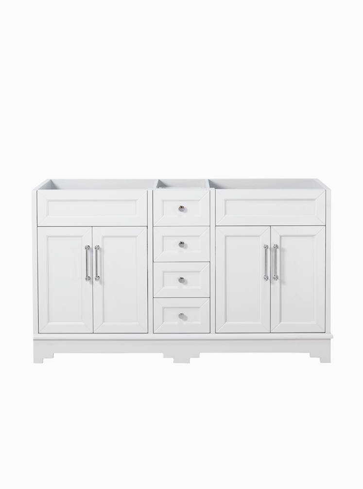 Chantel 1500 Double White Cabinet