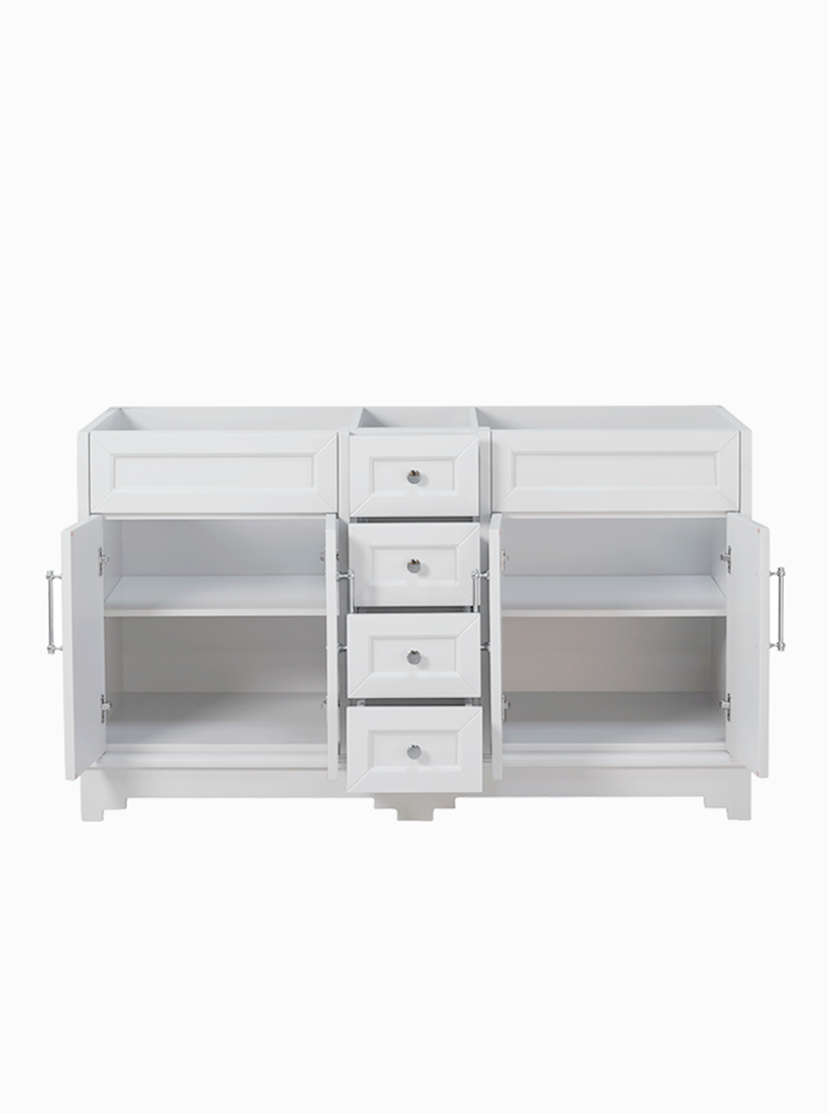 Chantel 1500 Double White Cabinet