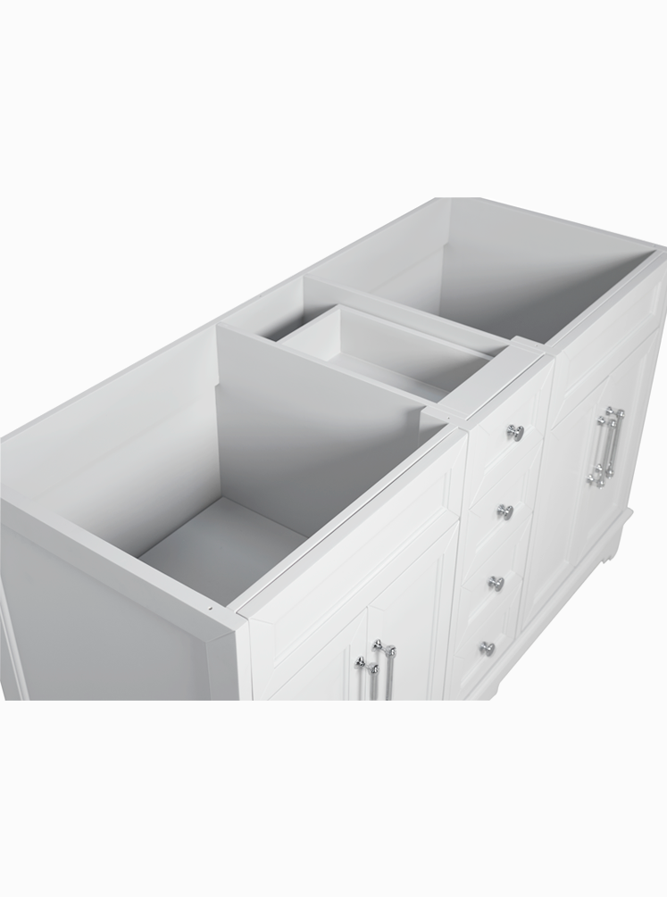 Chantel 1500 Double White Cabinet