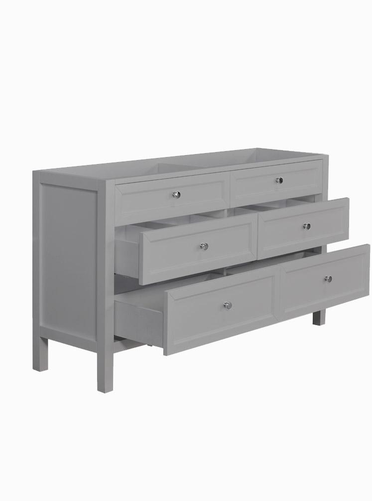 Hayley 1500 Double Hampton Grey Cabinet