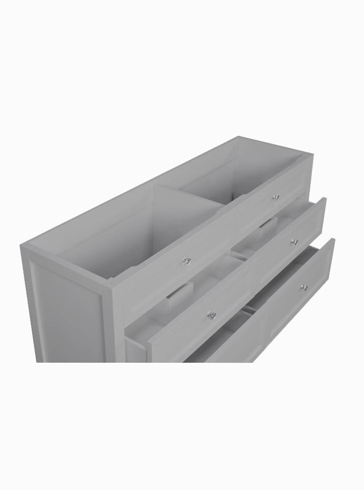 Hayley 1500 Double Hampton Grey Cabinet