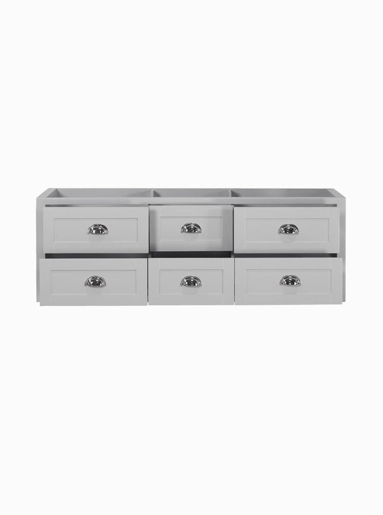 North Haven 1500 Double Hampton Grey Cabinet