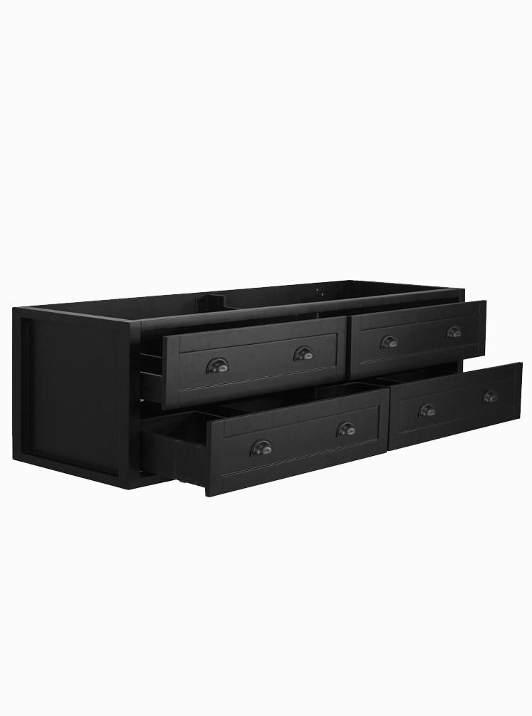 North Haven 1800 Double Black Cabinet