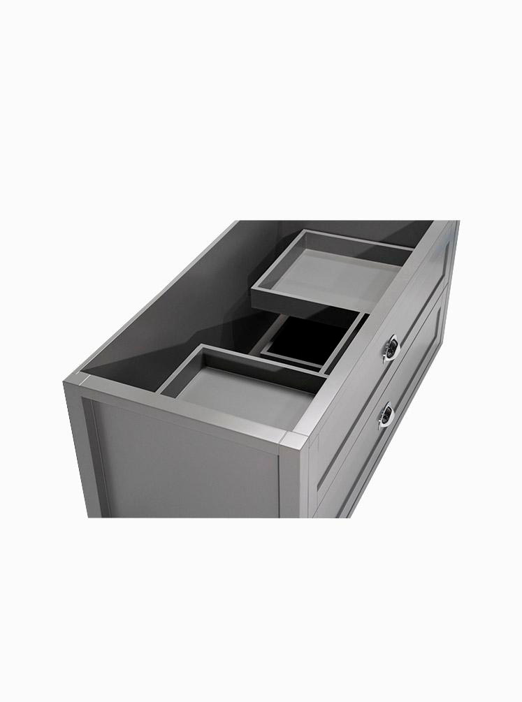 North Haven 1200 Grey Garden Cabinet