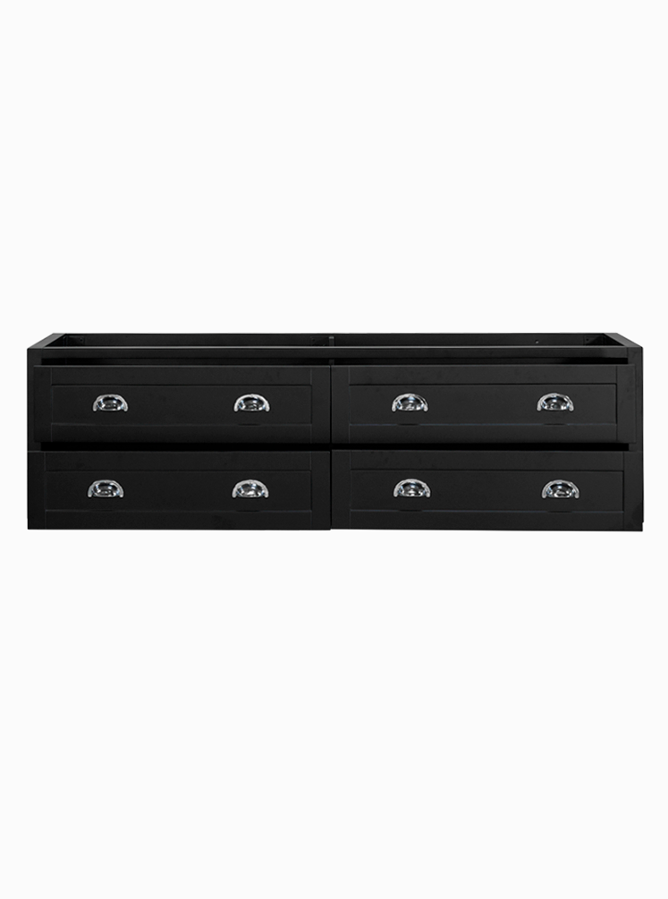 North Haven 1800 Double Black Cabinet